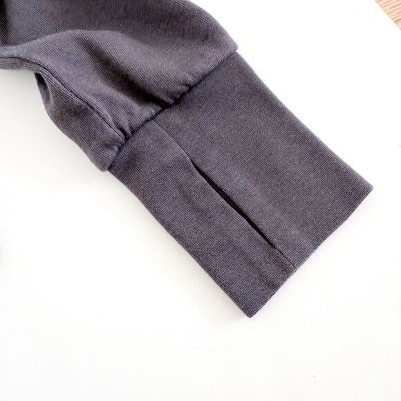 Sweaty Betty After Class Cropped Hoodie XS Gray French Terry Thumb Holes - Picture 5 of 7
